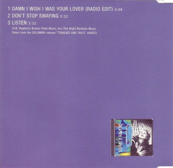 Sophie B. Hawkins ‎Maxi CD Damn I Wish I Was Your Lover - Europe (EX+/EX)