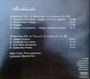 New York Philharmonic CD Mendelssohn Symphonies No. 3 & No. 4