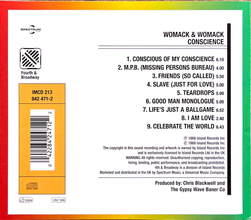 Womack & Womack CD Conscience
