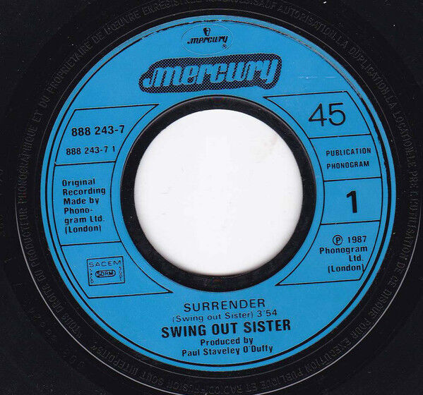 Swing Out Sister ‎7" Surrender - France (VG+/EX)