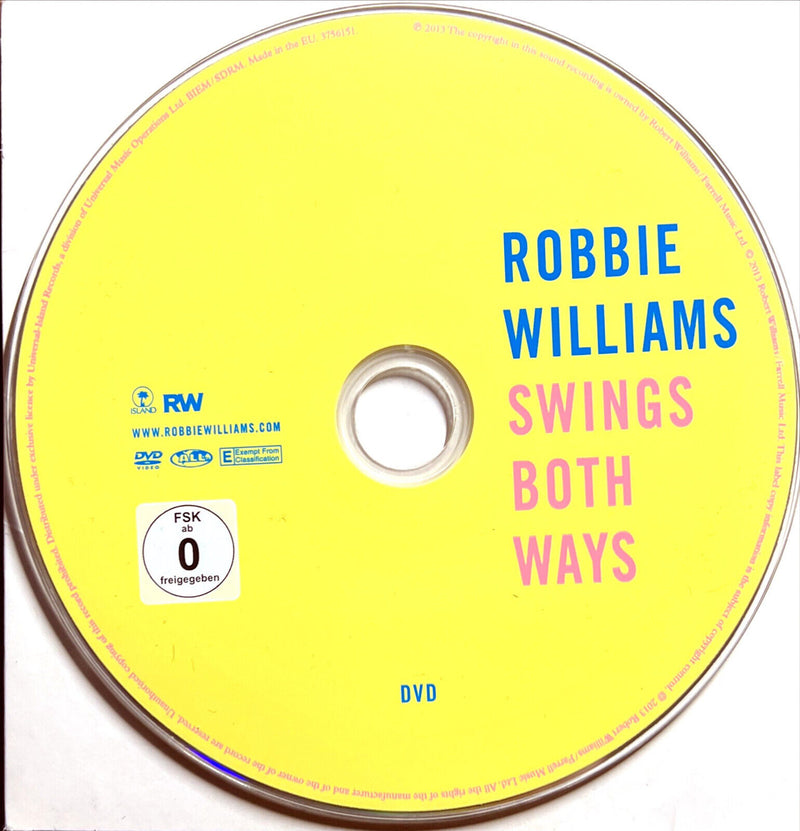Robbie Williams CD + DVD Swings Both Ways