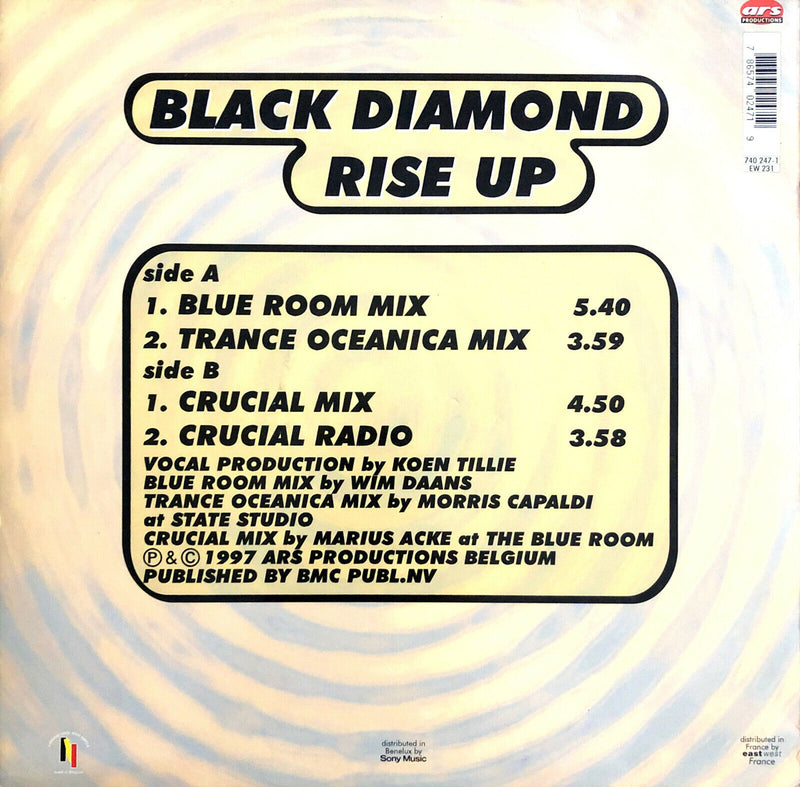 Black Diamond ‎12" Rise Up - Belgium (EX/EX+)