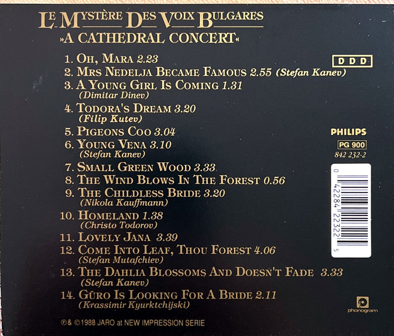 Le Mystère Des Voix Bulgares CD A Cathedral Concert