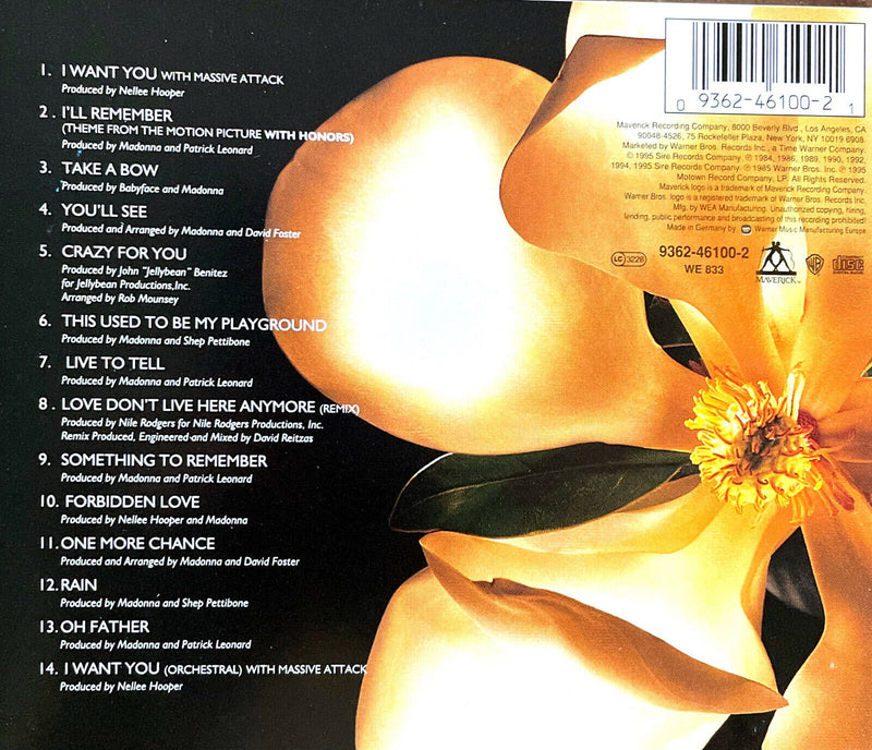 Madonna CD Something To Remember