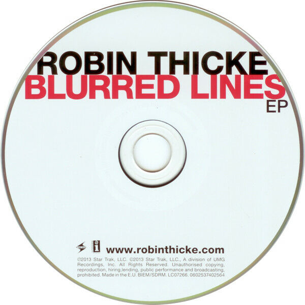 Robin Thicke CD Blurred Lines EP - Europe (EX+/EX)