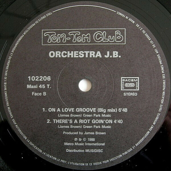 Orchestra J.B. 12" On A Love Groove - France (VG/EX+)