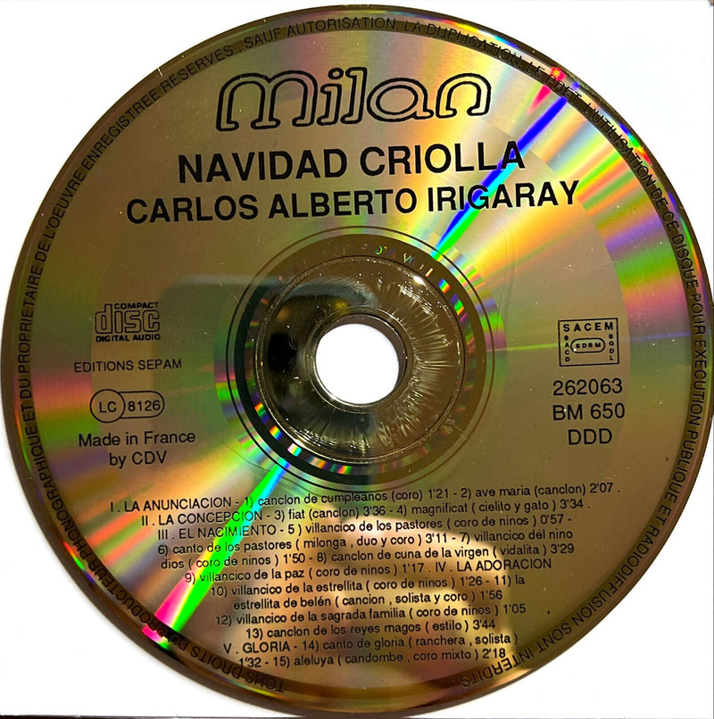 Carlos Alberto Irigaray CD Navidad Criolla