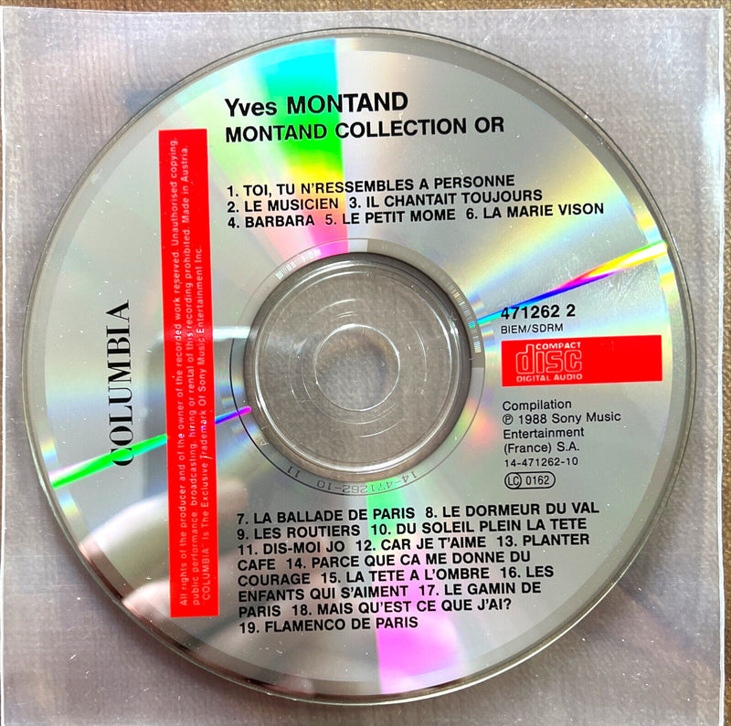 Yves Montand CD Yves Montand