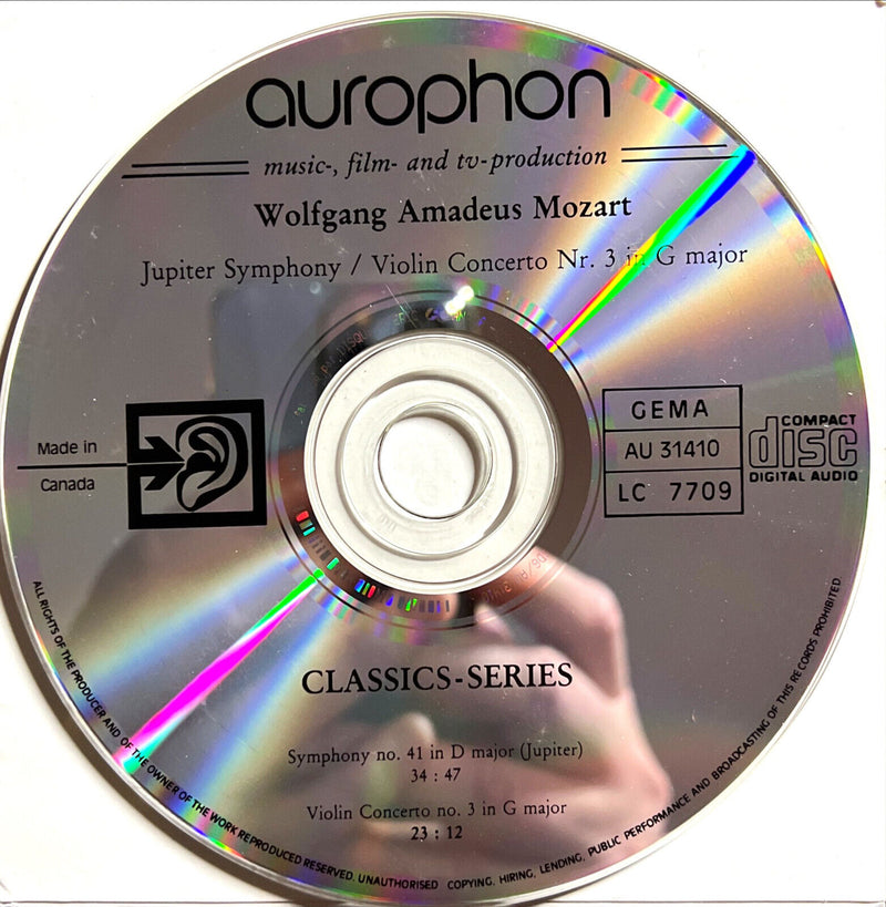 Wolfgang Amadeus Mozart CD Jupiter-Symphonie ∙ Violin Concerto No. 3 In G Major