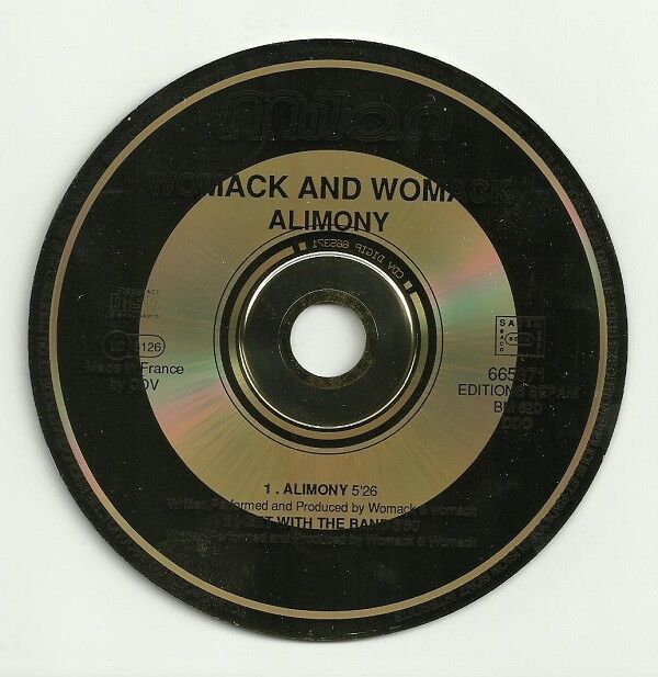 Womack And Womack Maxi CD Alimony - France (VG+/VG)