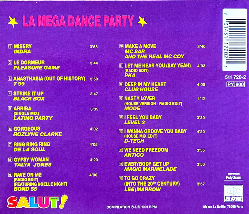 Compilation CD La Mega Dance Party Vol. 1