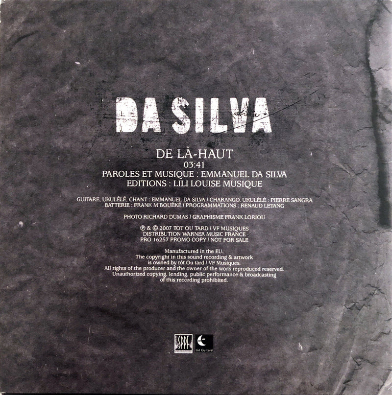 Da Silva CD Single De Là-Haut - Promo - France (EX+/M)