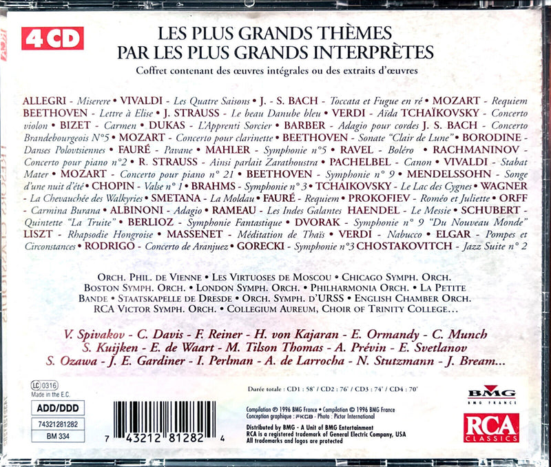 Various 4xCD Tresors Classiques