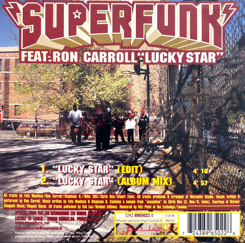 Superfunk Feat. Ron Carroll ‎CD Single Lucky Star - SNA Pressing - Europe (M/M)