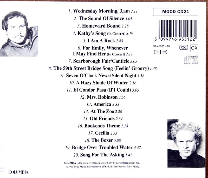 Simon And Garfunkel CD The Definitive Simon And Garfunkel