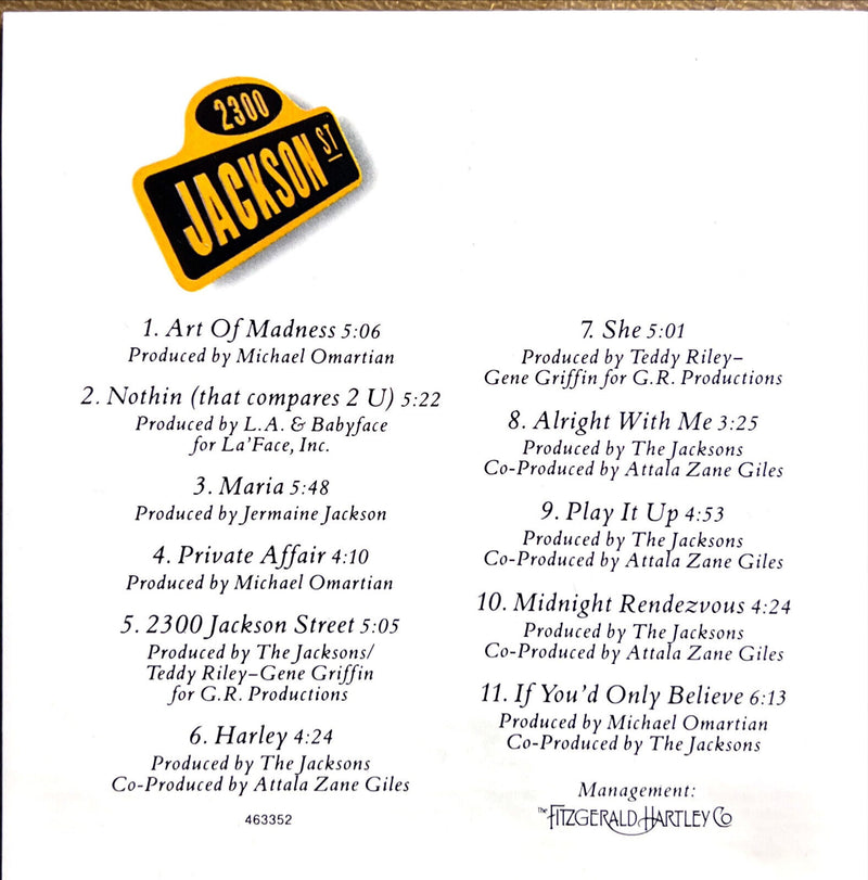 The Jacksons CD 2300 Jackson Street