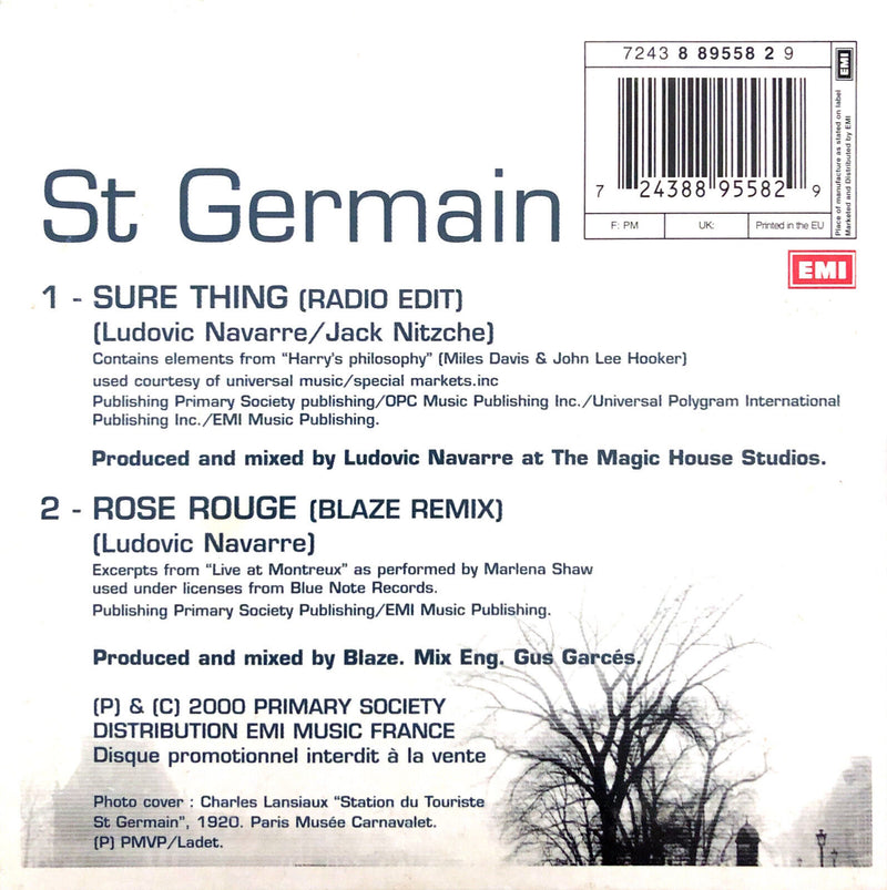 St Germain ‎CD Single Tourist - Promo - Europe (EX/EX+)