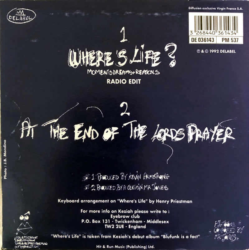 Keziah Jones ‎CD Single Where's Life ? - France (G+/G)