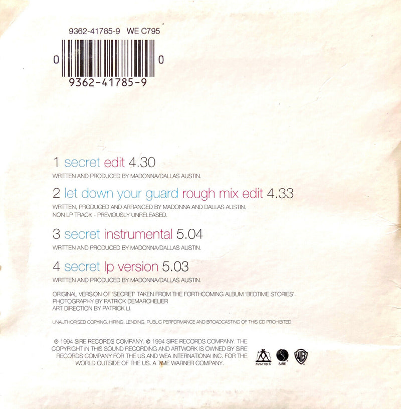 Madonna CD Single Secret - France (VG+/VG+)