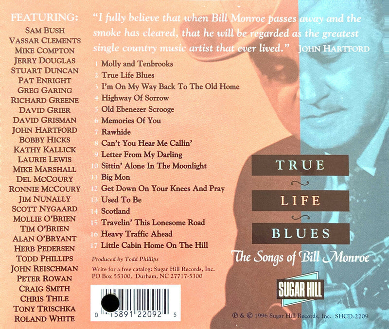 Compilation ‎CD True Life Blues - The Songs Of Bill Monroe - USA (EX/M)