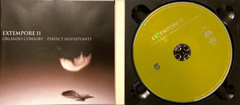 Orlando Consort · Perfect Houseplants ‎CD Extempore II - France (EX/EX+)