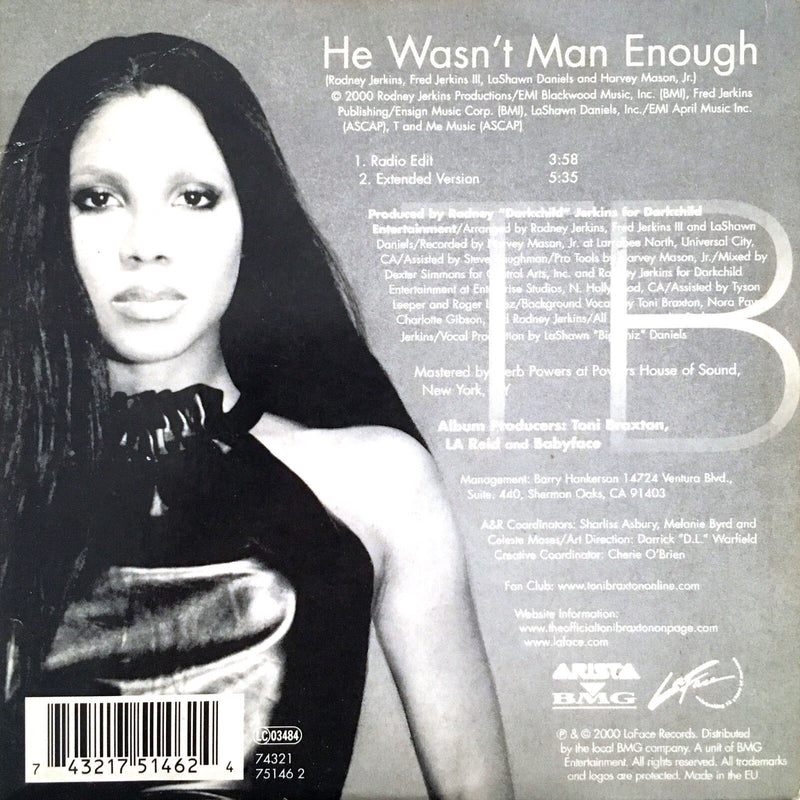 Toni Braxton ‎CD Single He Wasn't Man Enough - Europe (VG/VG)
