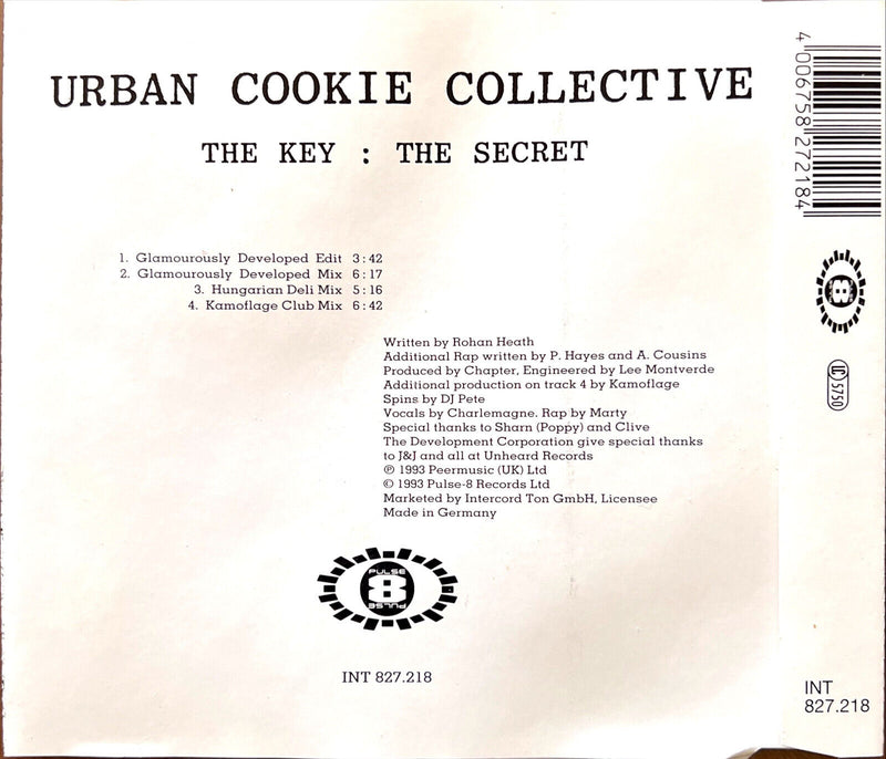 Urban Cookie Collective Maxi CD The Key : The Secret