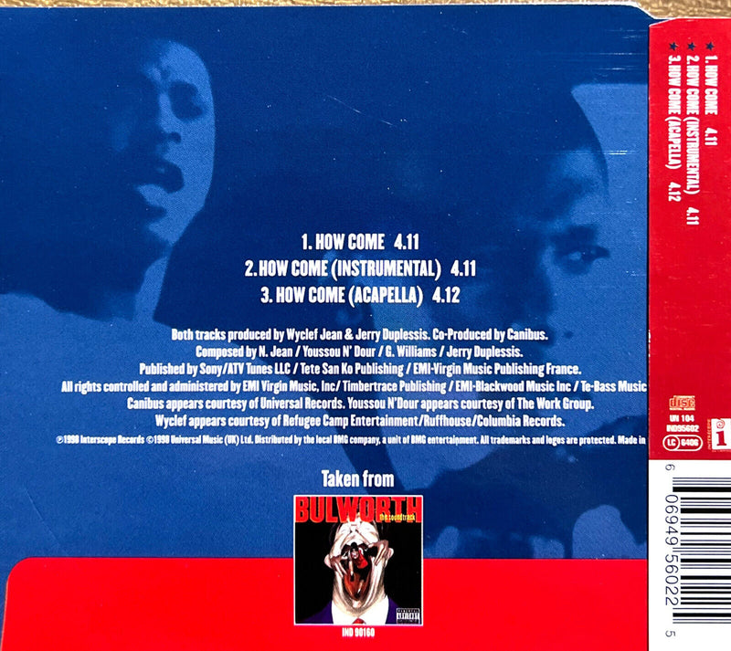 Youssou N'Dour & Canibus Maxi CD How Come - Germany