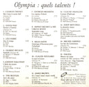 Compilation CD Olympia : Quels Talents ! - Promo - France (EX+/EX+)