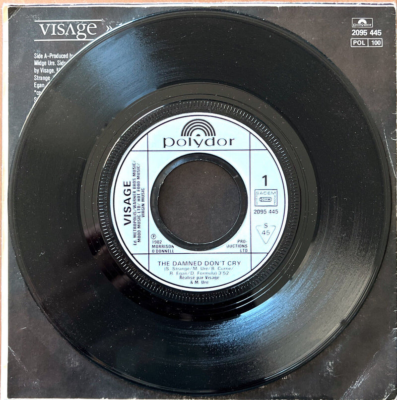 Visage 7" The Damned Don't Cry - France