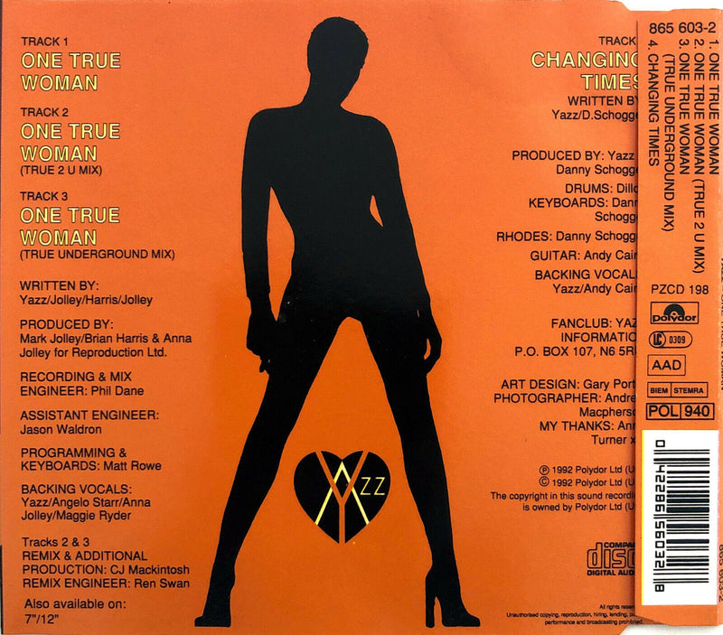 Yazz ‎Maxi CD One True Woman - Europe (EX/EX+)