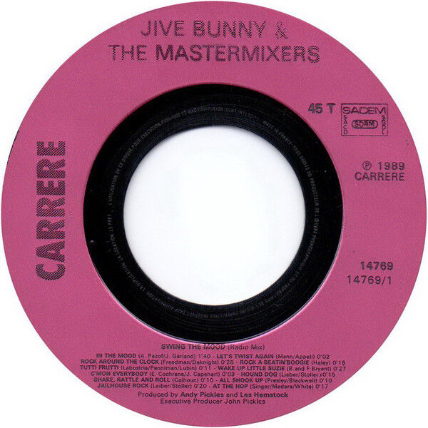Jive Bunny And The Mastermixers ‎7" Swing The Mood - France (EX+/EX)