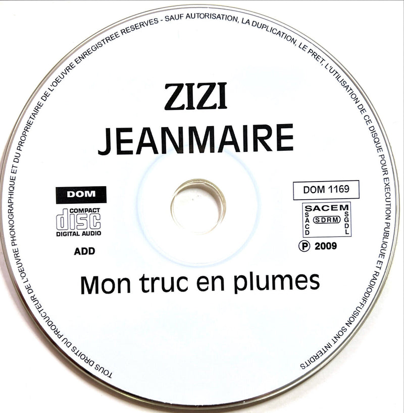 Zizi Jeanmaire CD Mon Truc En Plumes