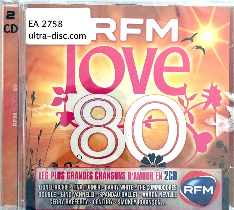 Compilation 2xCD RFM Love 80 - Les Plus Grandes Chansons D'Amour en 2CD - France