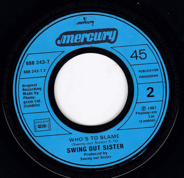 Swing Out Sister ‎7" Surrender - France (VG+/EX)