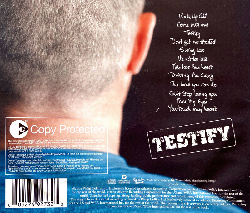 Phil Collins ‎CD Testify - Europe (VG/EX)