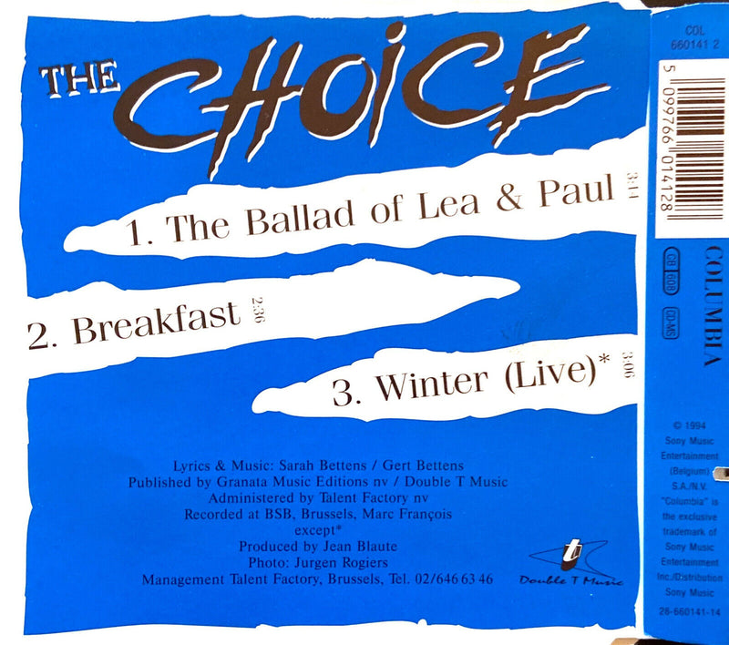 The Choice Maxi CD The Ballad Of Lea & Paul - Europe (VG+/VG+)