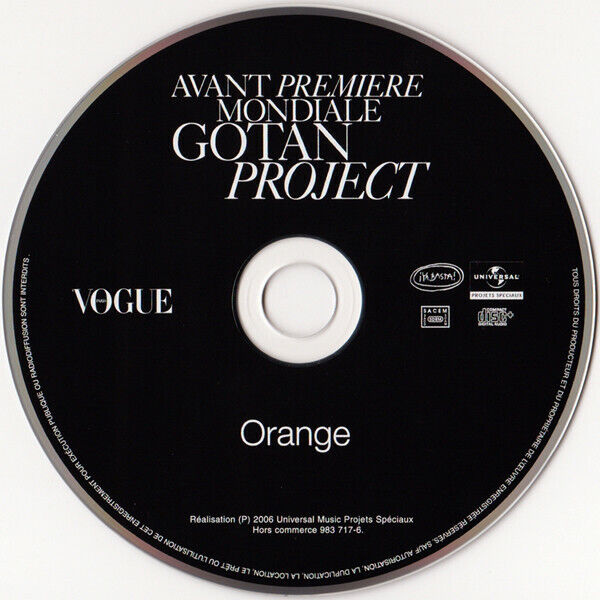 Gotan Project CD Single Avant Premiere Mondiale - Promo - France (VG/VG+)