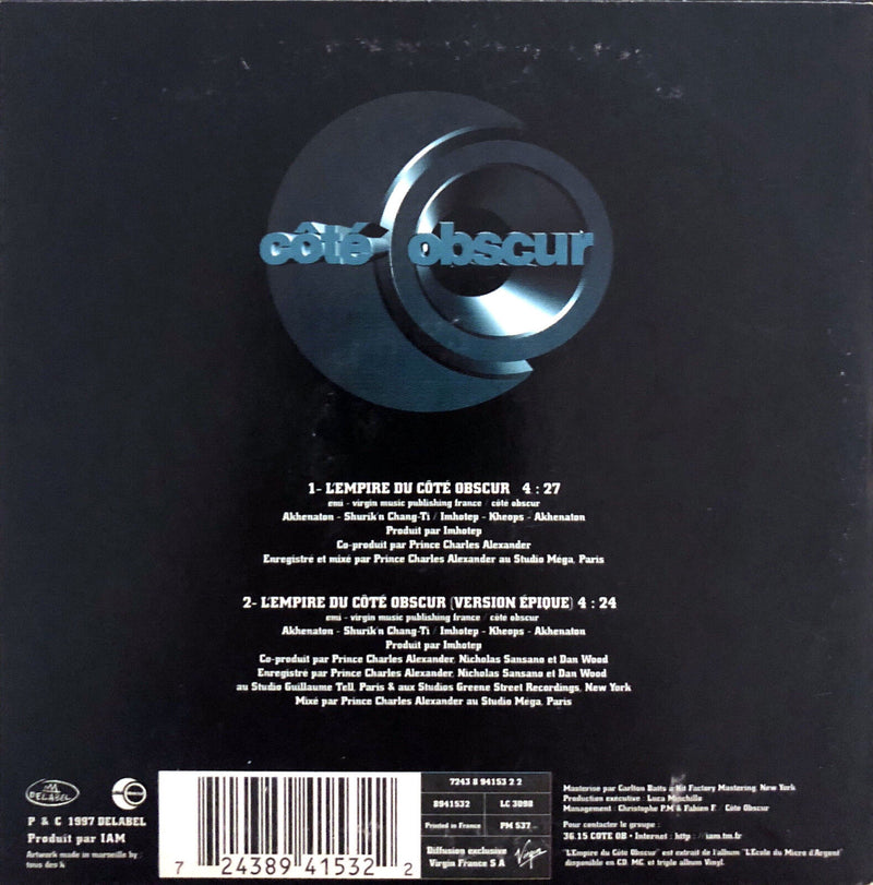 IAM ‎CD Single L'Empire Du Côté Obscur - France (EX/M)