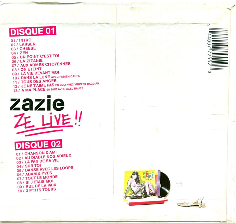 Zazie Coffret 2xCD Ze Live!!