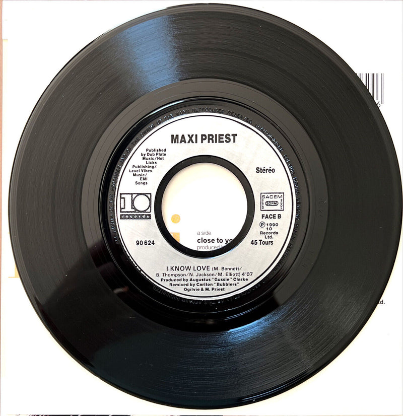 Maxi Priest 7" Close To You