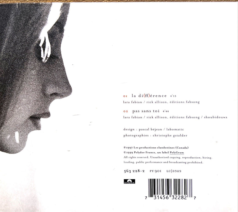 Lara Fabian CD Single La Di(ff)érence
