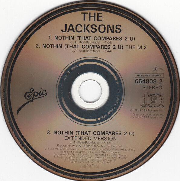 The Jacksons Maxi CD Nothin (That Compares 2 U) - UK