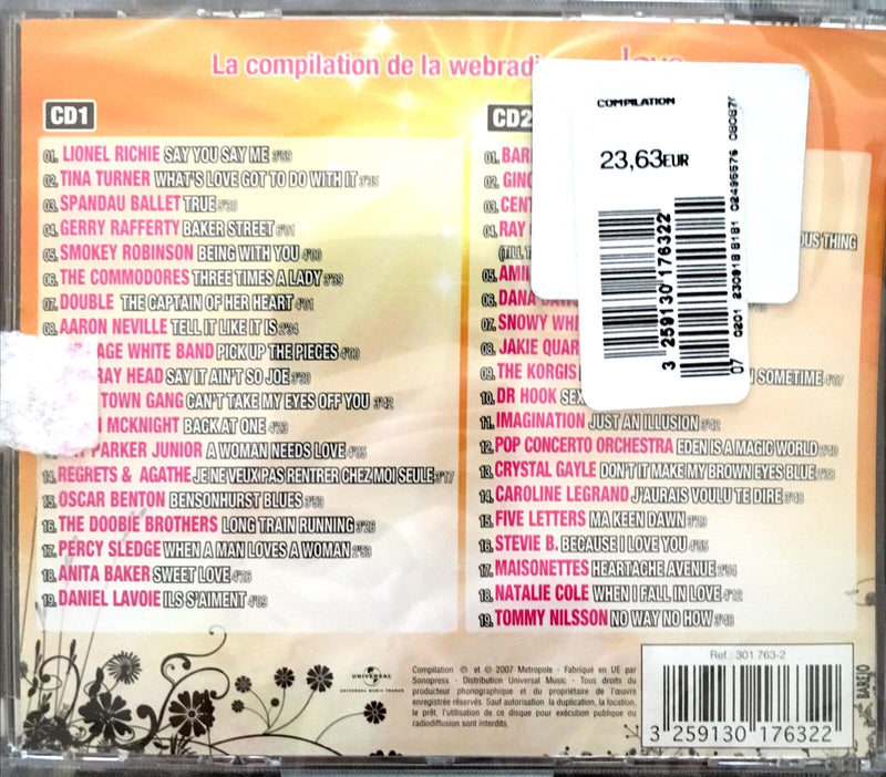 Compilation 2xCD RFM Love 80 - Les Plus Grandes Chansons D'Amour en 2CD - France
