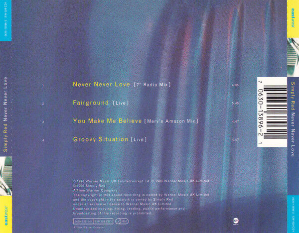 Simply Red ‎Maxi CD Never Never Love - CD1 - Europe (EX/EX+)