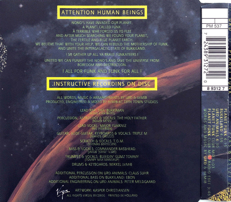 URD Maxi CD Planet Funk - Holland (M/EX+)