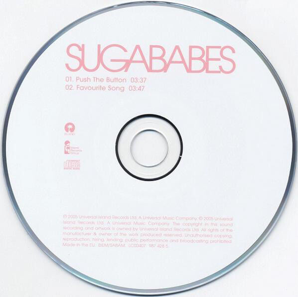 Sugababes CD Single Push The Button - Europe (EX/EX)