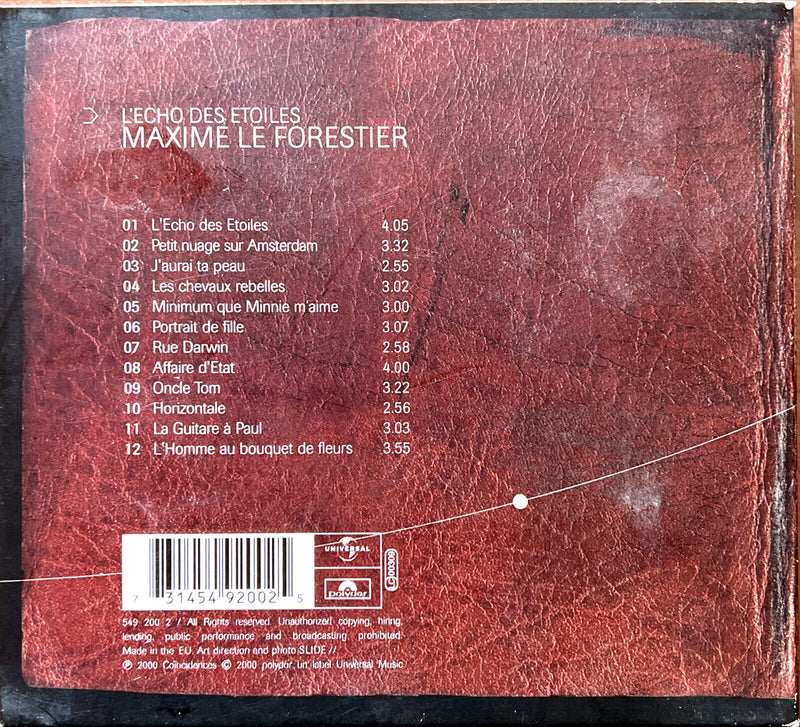 Maxime Le Forestier CD L'Echo Des Etoiles - Limited Edition, Digipak - Europe