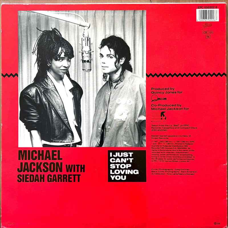 Michael Jackson 12" I Just Can't Stop Loving You - Europe