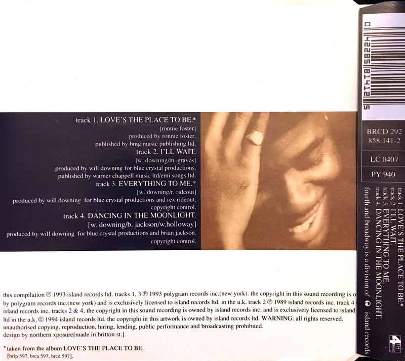 Will Downing Maxi CD Love's The Place To Be - England (EX+/VG+)